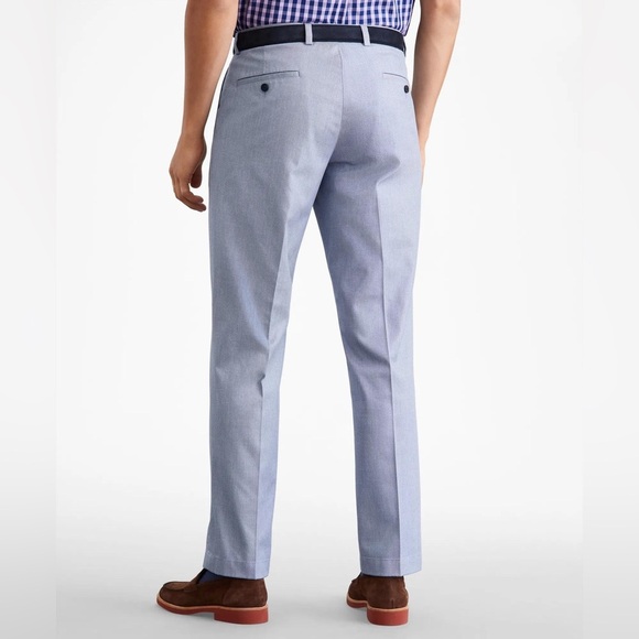 Brooks Brothers Clark Fit Lightweight Advantage Seersucker Cotton Chino Pants - Picture 3 of 11